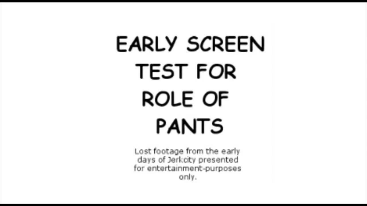Early Screen Test